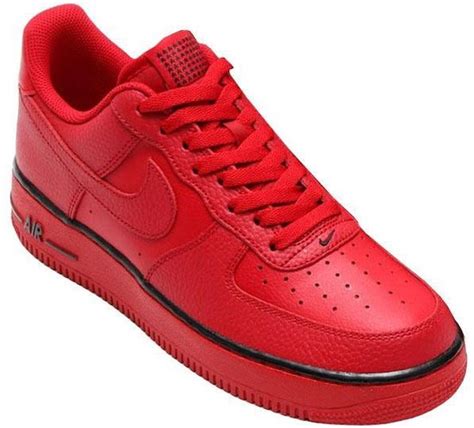 nike air force 1 heren rood|Rood Air Force 1 Schoenen (3) .